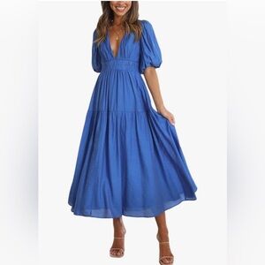 Brand New Women's Short Sleeve Flowy Dress